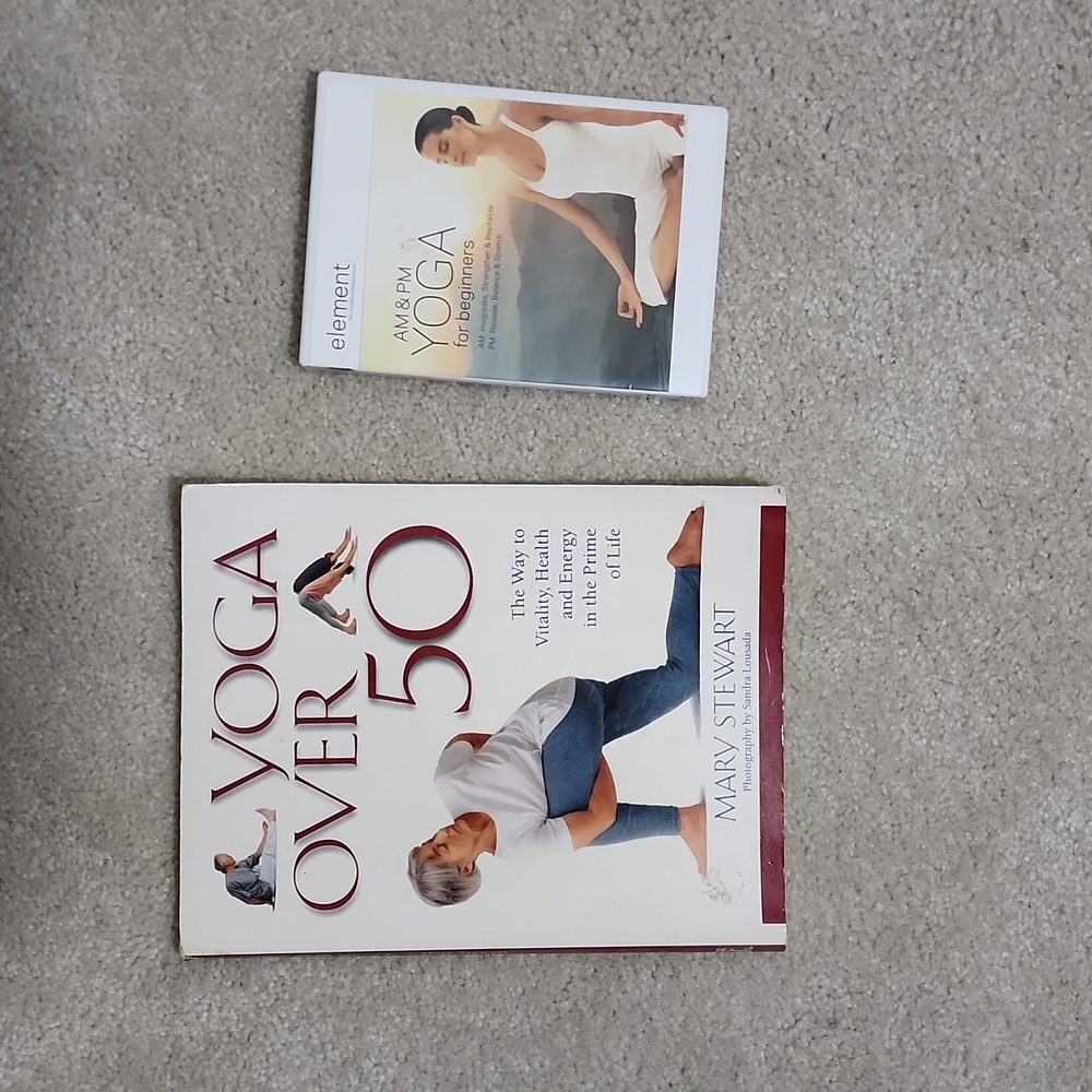 AM & PM Yoga for Beginners DVD & Yoga Over 50 Book
